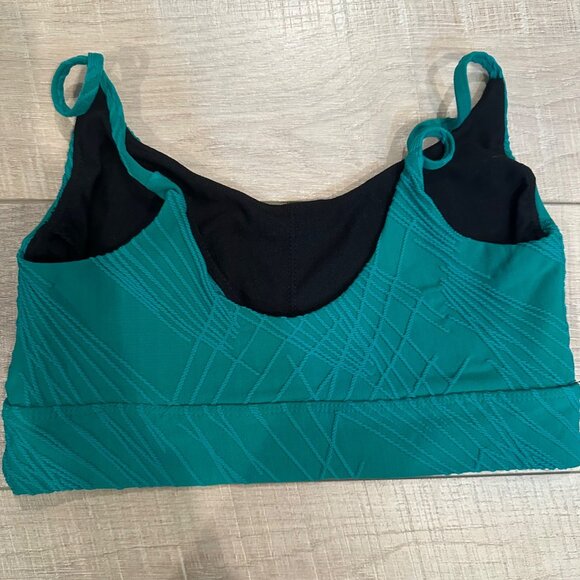 ONZIE WOMENS GREEN TEXTURED 2 PIECE LEGGINGS & SPORTS BRA M/L - Picture 11 of 12